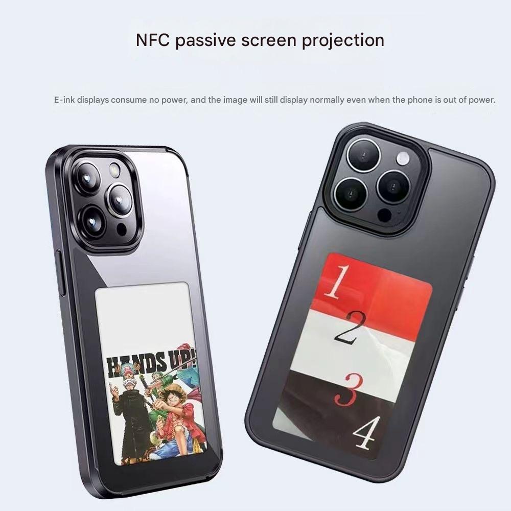 E Ink Screen Phone Case with NFC Tap-to-Change | Customizable Always-On Display, DIY Your Own Design