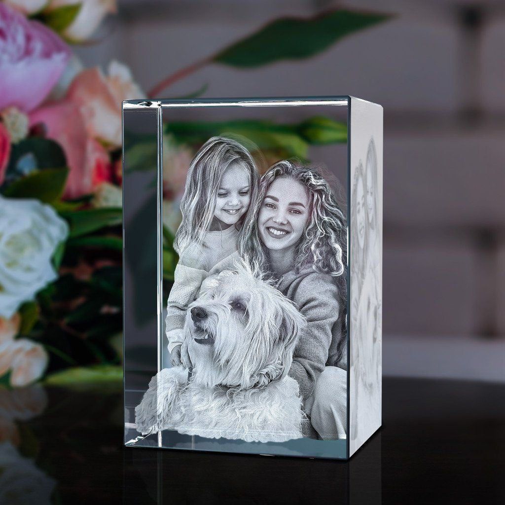 Personalized 3D Laser Crystal | Custom Portraits & Keepsakes