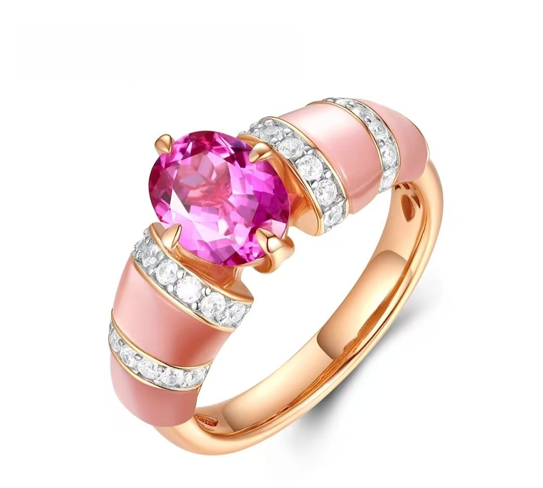 Sterling Silver Cubic Zirconia Ring | Stackable Dainty Everyday Ring, Gift for Women